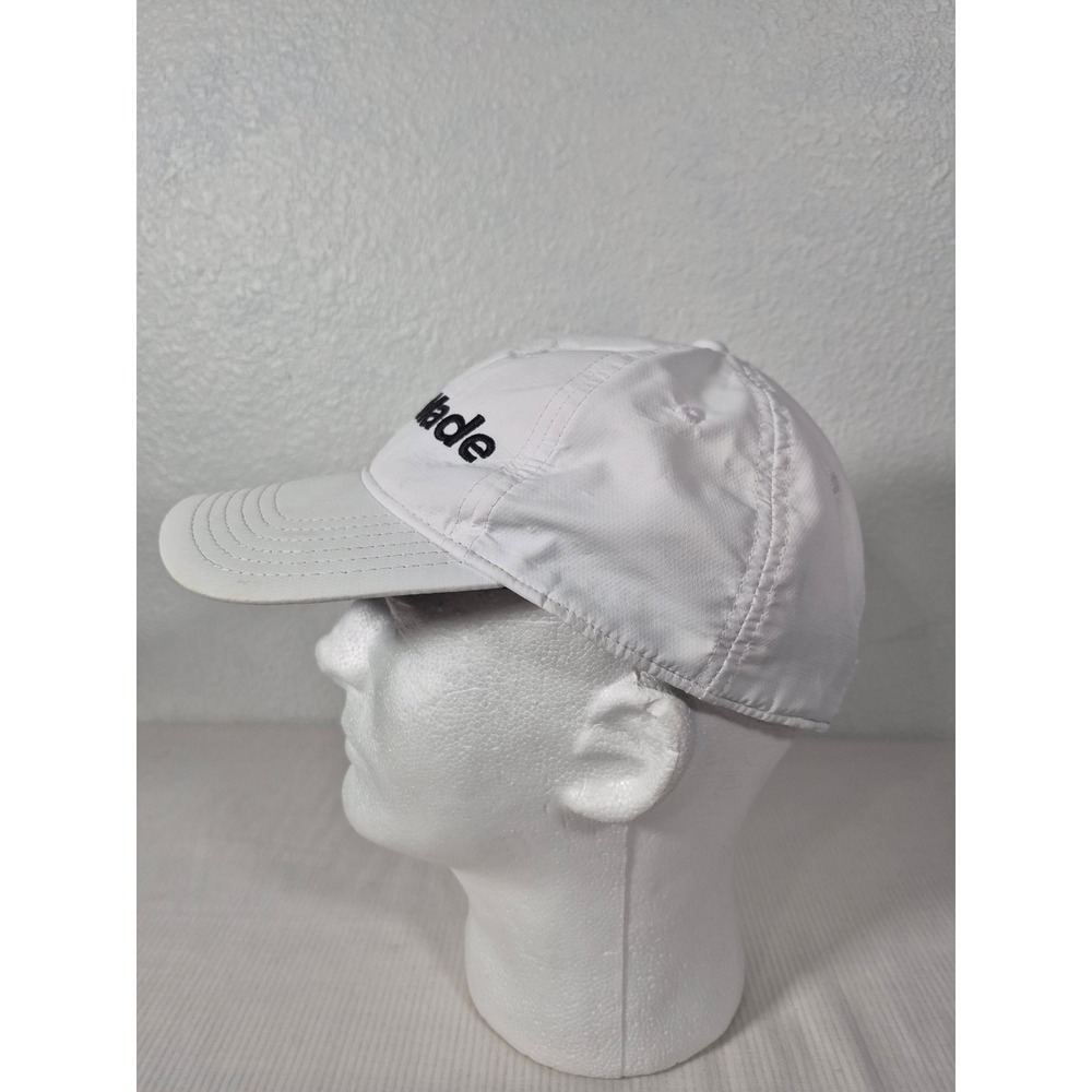 TaylorMade Golf Performance Adjustable Hat White Black Logo Mens Baseball Cap - Picture 4 of 9